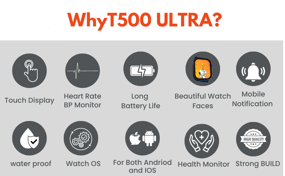 T500 Ultra Smartwatch (The Most Afforable Smartwatch)